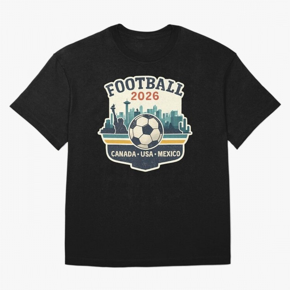 Football 2026 One World One Goal T-Shirt Cristiano Ronaldo England Football Jersey, Nike Football Tee, World Cup 2026, Adidas Soccer Shirt, Jordan Fan Top, Vinicius Norway Group Stage