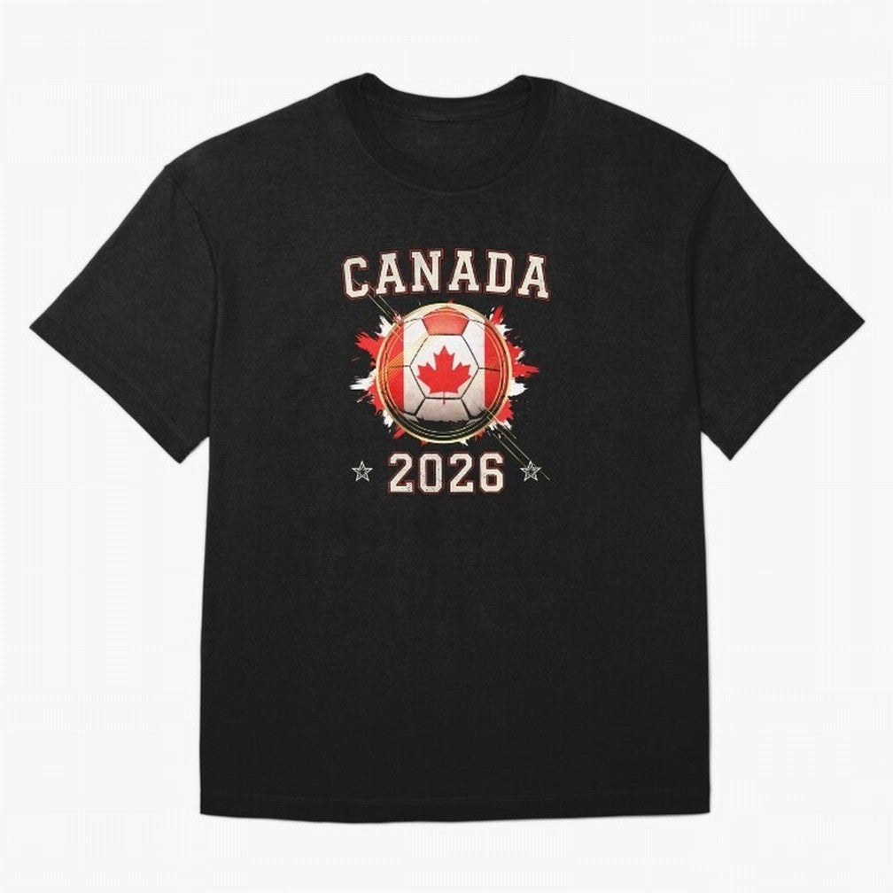 Front Print Canada Soccer World Cup 2026 - Canadian Fan Gift T-Shirt_84561562 T-Shirt England Haaland World Cup 2026 Jersey, Adidas Football Tee, Goal Celebration, Nike Soccer Shirt, Jordan Match Day Top, Vinicius Netherlands Group Stage