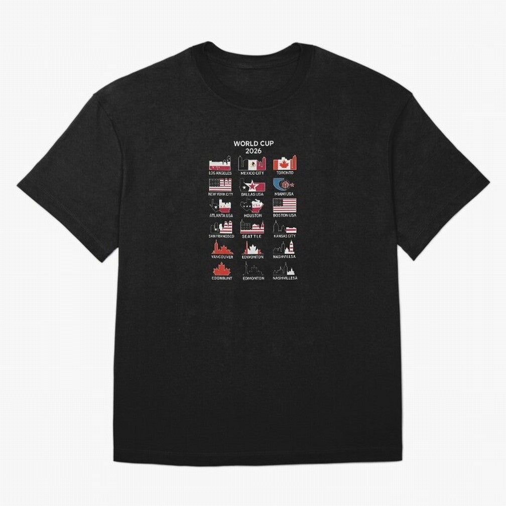 World Cup 2026 Host Cities T-Shirt_84292126 T-Shirt FIFA World Cup 2026 Canada Griezmann, Adidas Football Jersey For Match Day, Nike Soccer Shirt For Neymar Fans, Jordan Match Day Top, De Bruyne Uruguay Watch Party