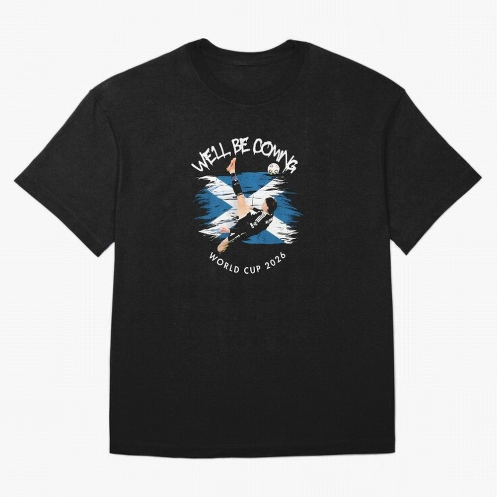 We'll be coming 2026 - Scotland World Cup 2026 ¨C Tartan Army Returns T-Shirt_83870657 T-Shirt Messi Germany Football Jersey, Adidas Match Day Tee, World Cup 2026, Jordan Football Shirt, Nike Soccer Fan Top, Lewandowski Ghana Knockout Round