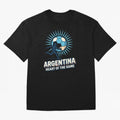 Argentina Heart of the Game ¨C Retro Soccer Fan Design T-Shirt Messi Argentina Football Jersey, Jordan Football Tee, World Cup 2026, Adidas Fan Shirt, Nike Supporter Top, Kane Belgium Fan Club