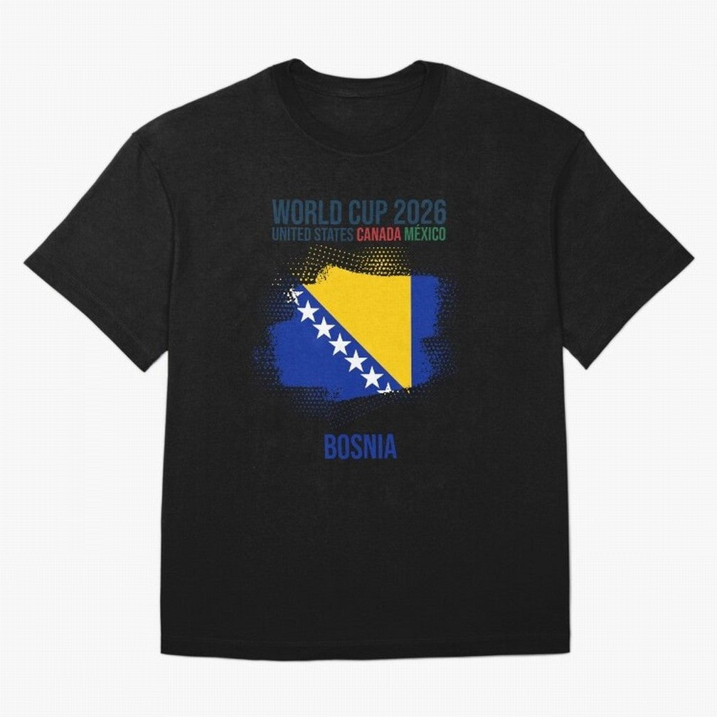 BOSNIA WORLD CUP 2026 T-Shirt Experience FIFA World Cup 2026 For Fans Of Messi, CR7 And, Nike Match Day Jersey For Group Stage, Adidas Supporter Tee For Messi Fans, Jordan Soccer Fan Top, Kane Ecuador Match Day
