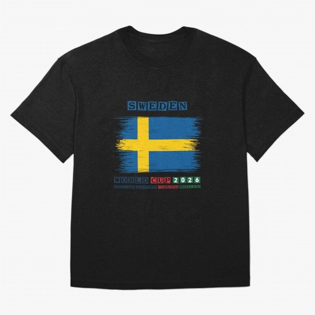 SWEDEN WORLD CUP 2026 T-Shirt Bring A Champion Mindset To FIFA World Cup 2026 For Fans Fan Jersey, Jordan Football Tee, Argentina Supporter Shirt, Adidas Fan Shirt, CR7 Nike Supporter Top, Messi Japan Fan Club