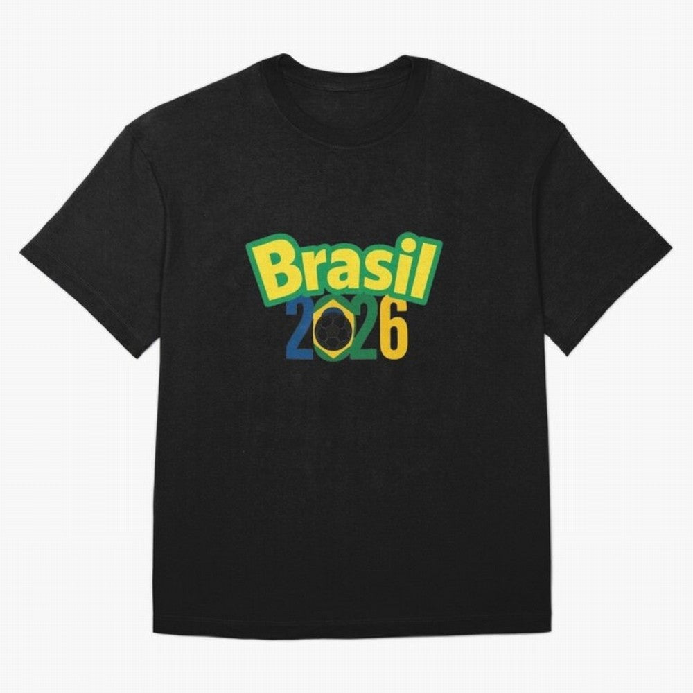 Brasil 2026 Football Mission - Road to Next World Cup T-Shirt T-Shirt FIFA World Cup 2026 Argentina Messi Jersey, Adidas Match Day Tee, Messi Argentina Fans, Jordan Football Shirt, Nike Soccer Fan Top, Pedri Croatia Football Fans