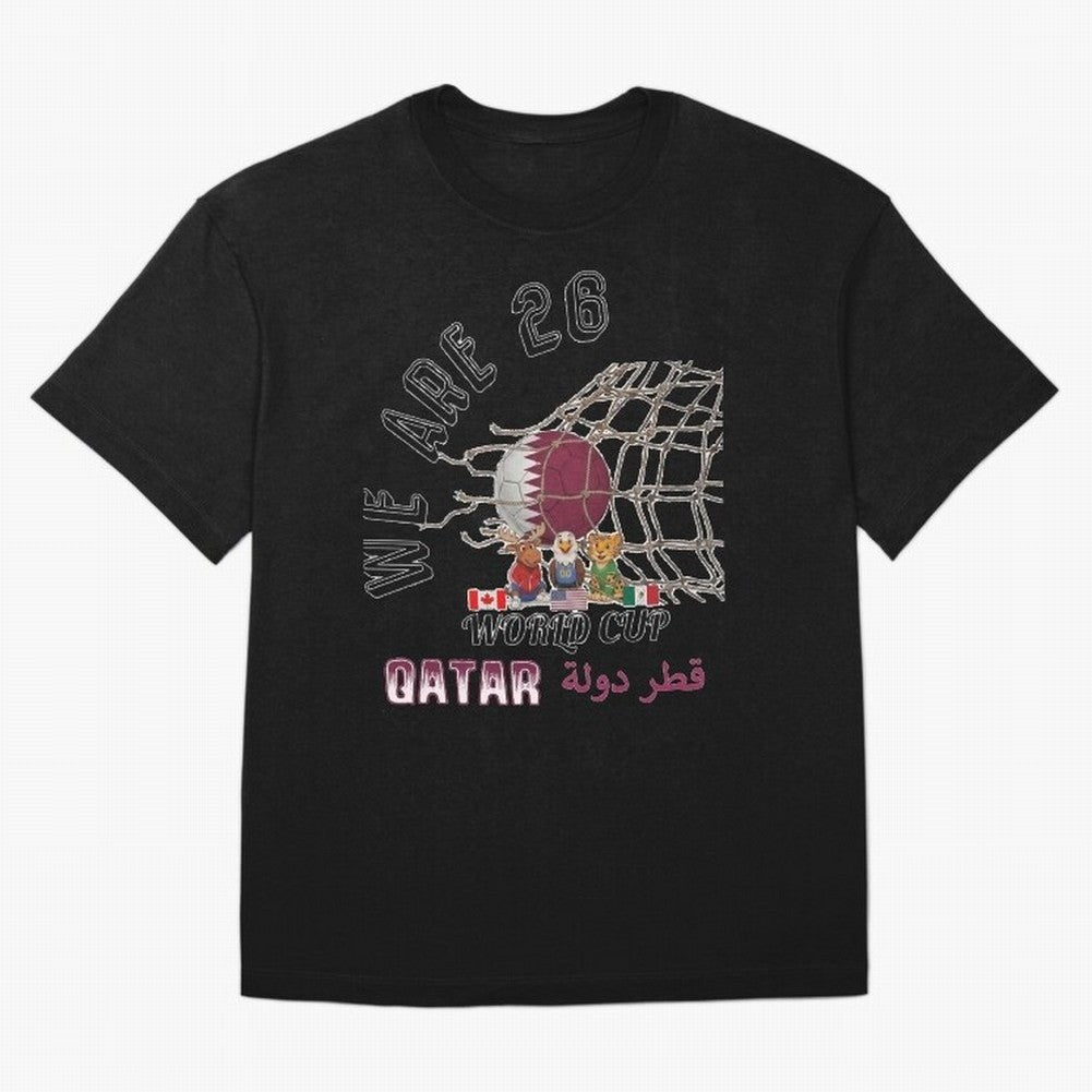 World cup 26 - Qatar T-Shirt Back Your Heroes With FIFA World Cup 2026 USA Canada Fan Jersey, Adidas Match Day Tee, Portugal Supporter Shirt, Jordan Football Shirt, Cristiano Ronaldo Nike Soccer Fan Top