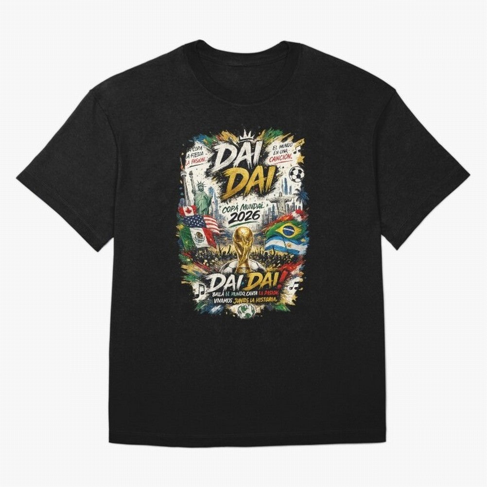 DAI DAI DESIGN FIFA 2026 T-Shirt Messi Argentina Football Jersey, Jordan Football Tee, World Cup 2026, Adidas Fan Shirt, Nike Supporter Top, Kane USA Fan Club