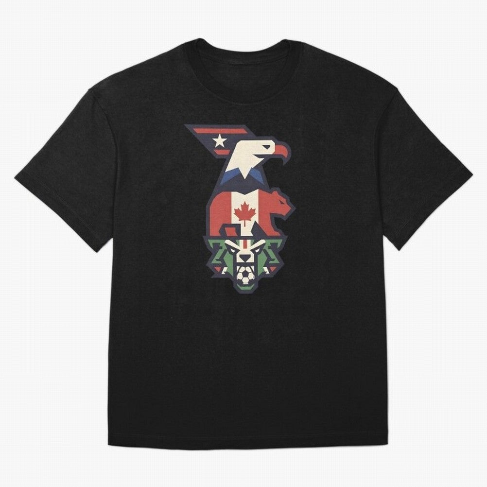 USA Canada Mexico World Cup 2026 Host Nations T-Shirt Celebrate The FIFA World Cup 2026 Journey Through Mbappe Jersey, Jordan Supporter Tee, Mbappe Portugal Fans, Nike World Cup Shirt, Adidas Football Fan Top, Rodri Croatia Soccer Fans