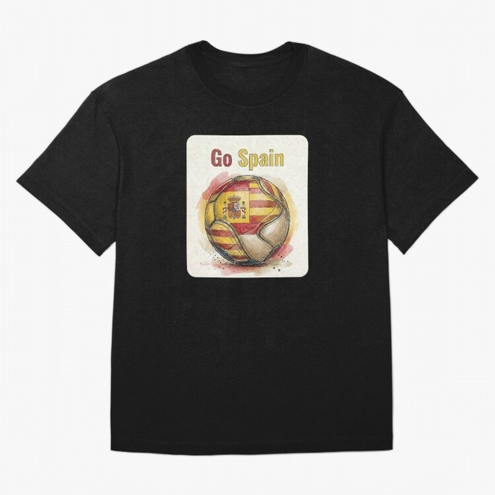 Go Spain Soccer Ball Flag | Canadian Football Fan Graphic Tee T-Shirt FIFA World Cup 2026 Ecuador Griezmann Fan Jersey, Nike Match Day Shirt, England Supporter Shirt, Adidas Supporter Tee, Messi Jordan Soccer Fan Top, Musiala Sweden Trophy Race
