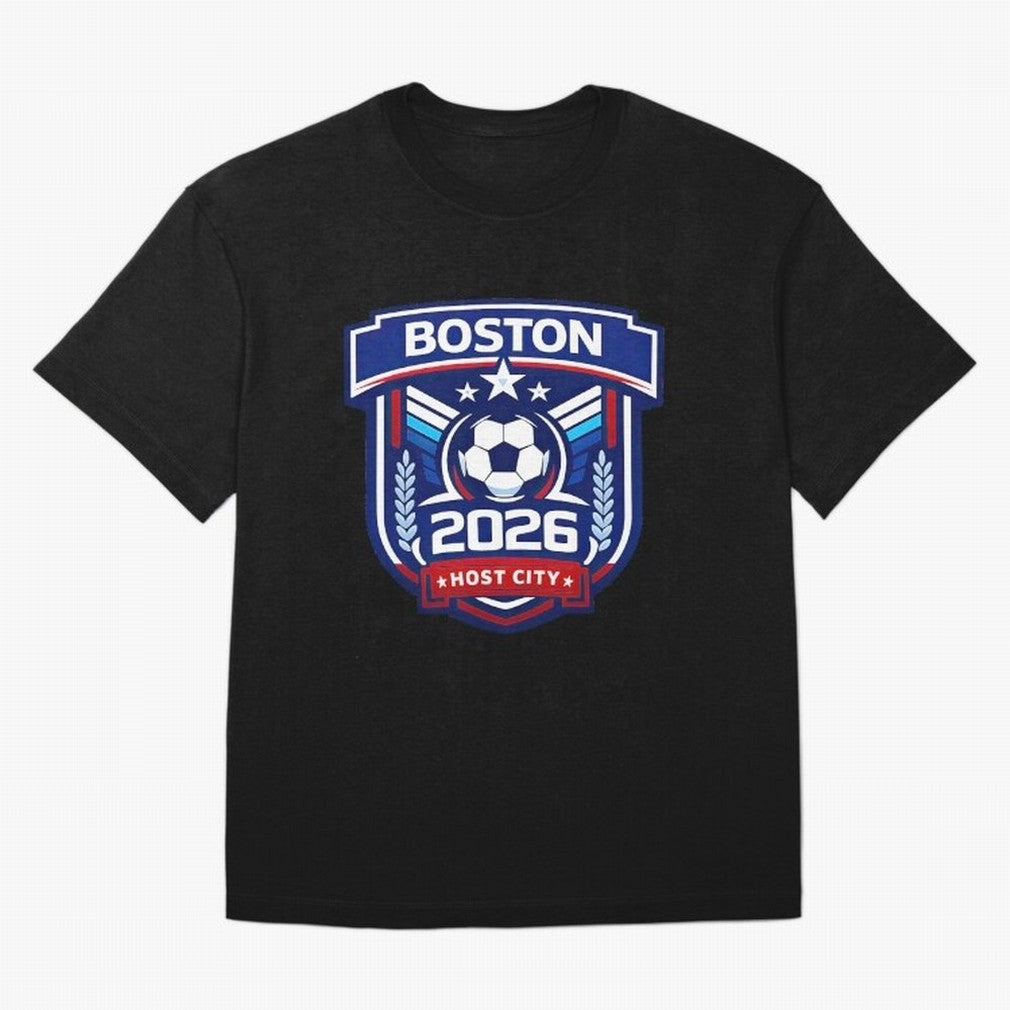 Boston 2026 Host City Welcoming the World Cup T-Shirt France Neymar World Cup 2026 Jersey, Jordan Football Tee, Football Fans, Adidas Fan Shirt, Nike Supporter Top, Yamal Portugal Football Fans