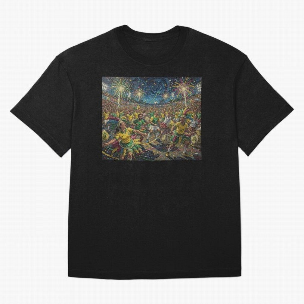 Celebration at Brazilian Football Match World Cup 2026 Vibes T-Shirt Bring Stadium Energy To FIFA World Cup 2026 For Fans Of Fan Jersey, Adidas Football Tee, Argentina Supporter Shirt, Nike Soccer Shirt, CR7 Jordan Match Day Top, Bellingham Japan