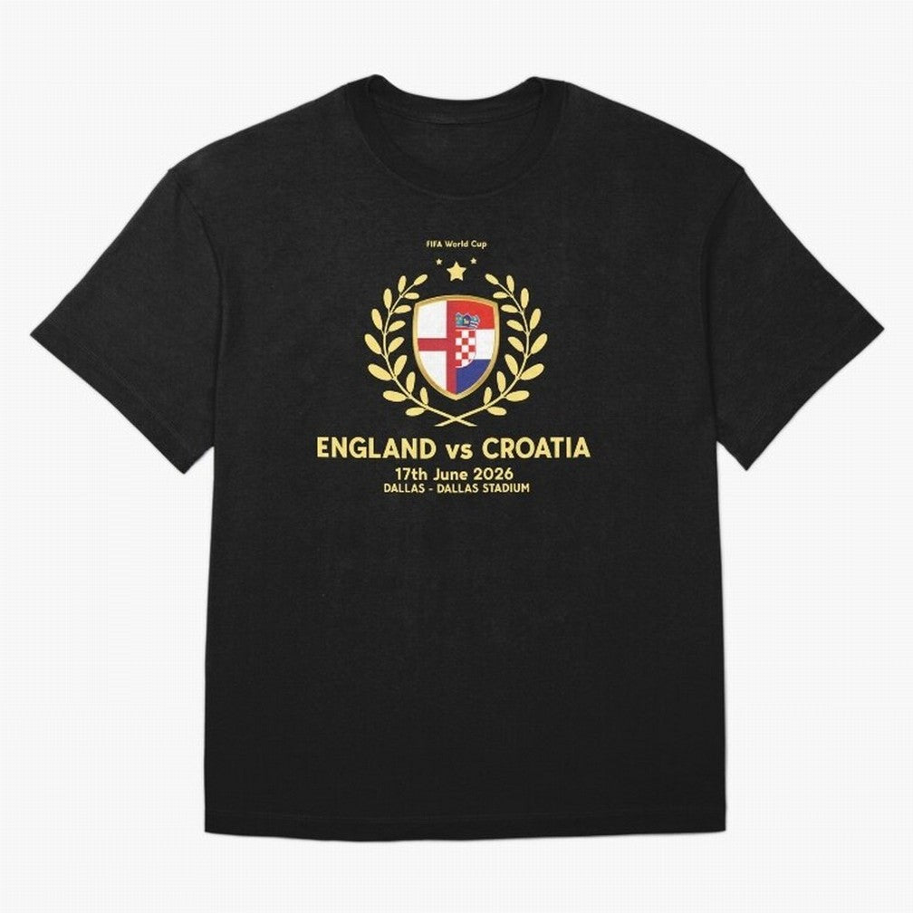 FIFA World Cup - England v Croatia T-Shirt Remember Iconic Moments From FIFA World Cup 2026 USA Fan Jersey, Adidas Football Tee, Argentina Supporter Shirt, Nike Soccer Shirt, Cristiano Ronaldo Jordan Match Day Top, De Bruyne Sweden Watch Party