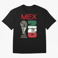 Mexico 2026 Soccer World Cup Trophy Mexican Flag Design T-Shirt Messi Argentina Football Jersey, Jordan Supporter Tee, World Cup 2026, Nike World Cup Shirt, Adidas Football Fan Top, Kane France Final Match
