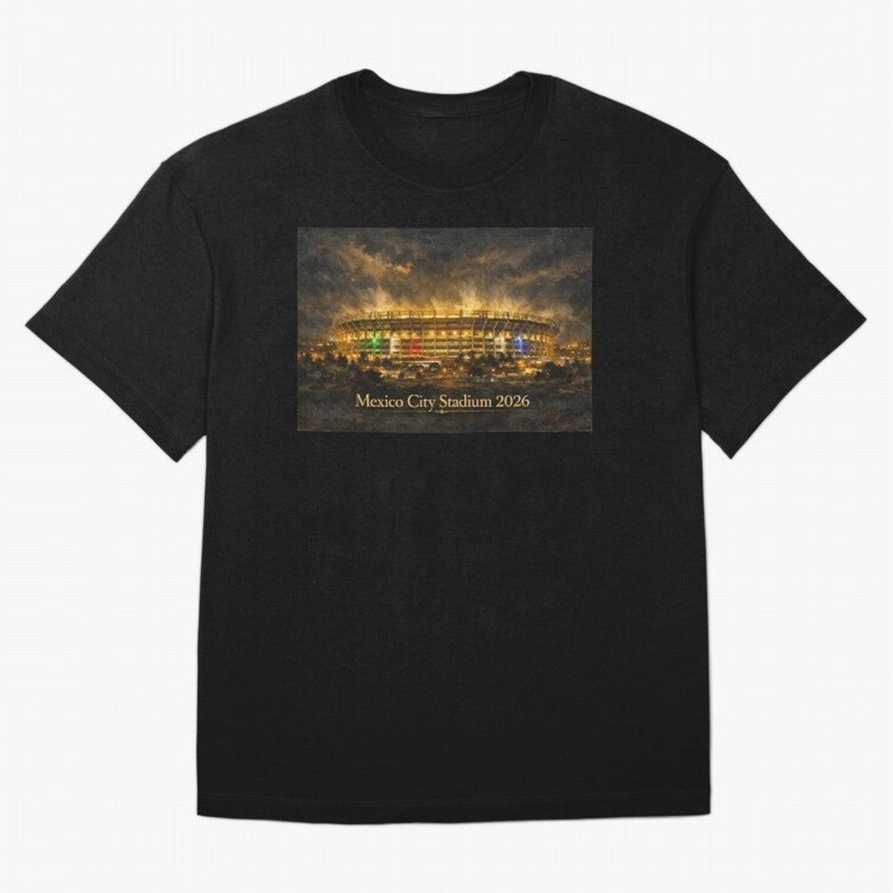 Mexico City Stadium at Night T-Shirt Haaland Portugal Football Jersey, Nike Fan Tee, World Cup 2026, Jordan Soccer Shirt, Adidas Match Day Top, CR7 Norway Soccer Fans