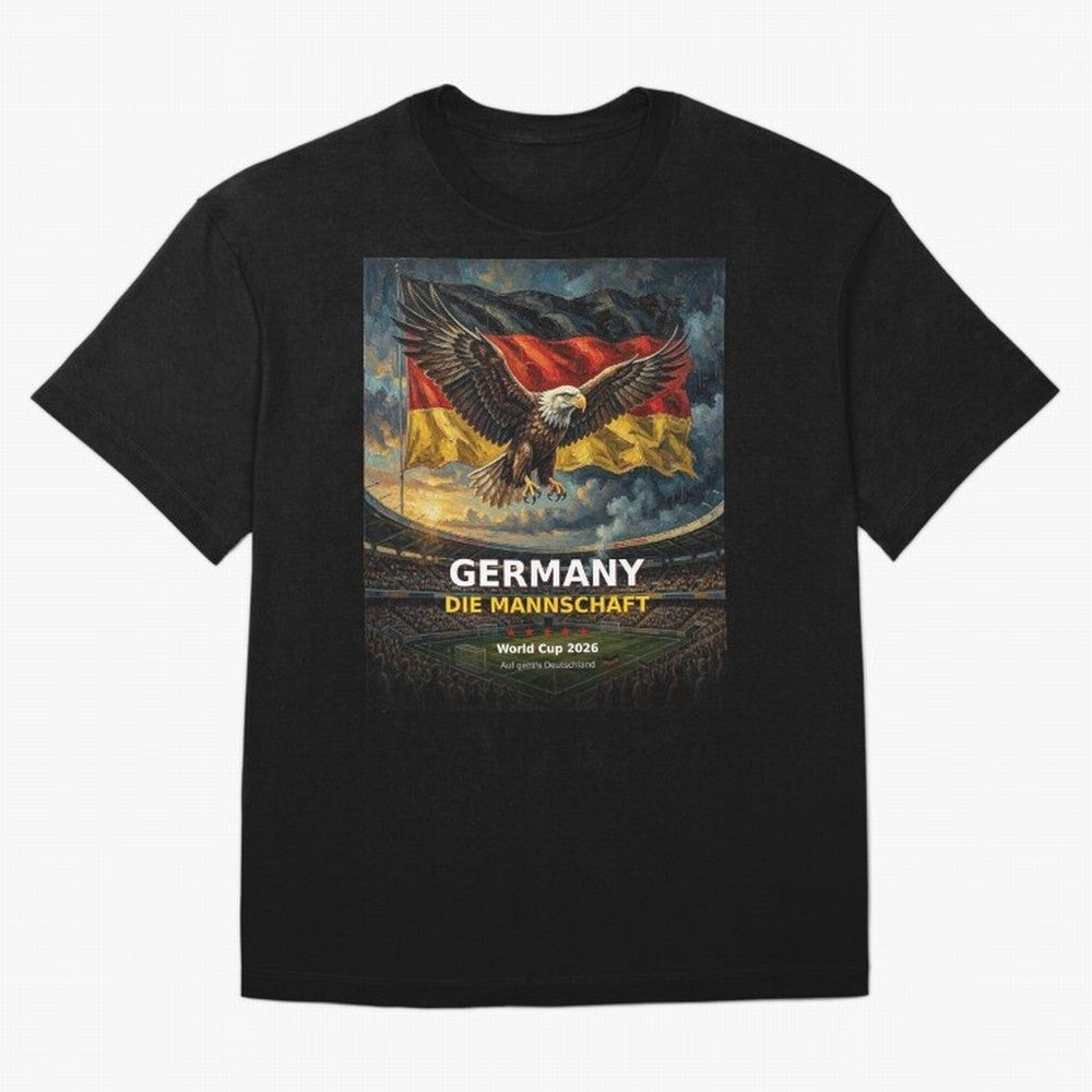 Germany Die Mannschaft - World Cup 2026 Soccer Fan Tee T-Shirt FIFA World Cup 2026 Canada De Bruyne, Nike Match Day Jersey For Match Day, Adidas Supporter Tee For Cristiano Ronaldo Fans, Jordan Soccer Fan Top, Modric Ecuador Supporter Night