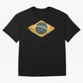 Vintage Brazil Flag Soccer Fan Design T-Shirt Neymar Spain Football Jersey, Nike Fan Tee, World Cup 2026, Jordan Soccer Shirt, Adidas Match Day Top, Haaland Ghana Soccer Fans