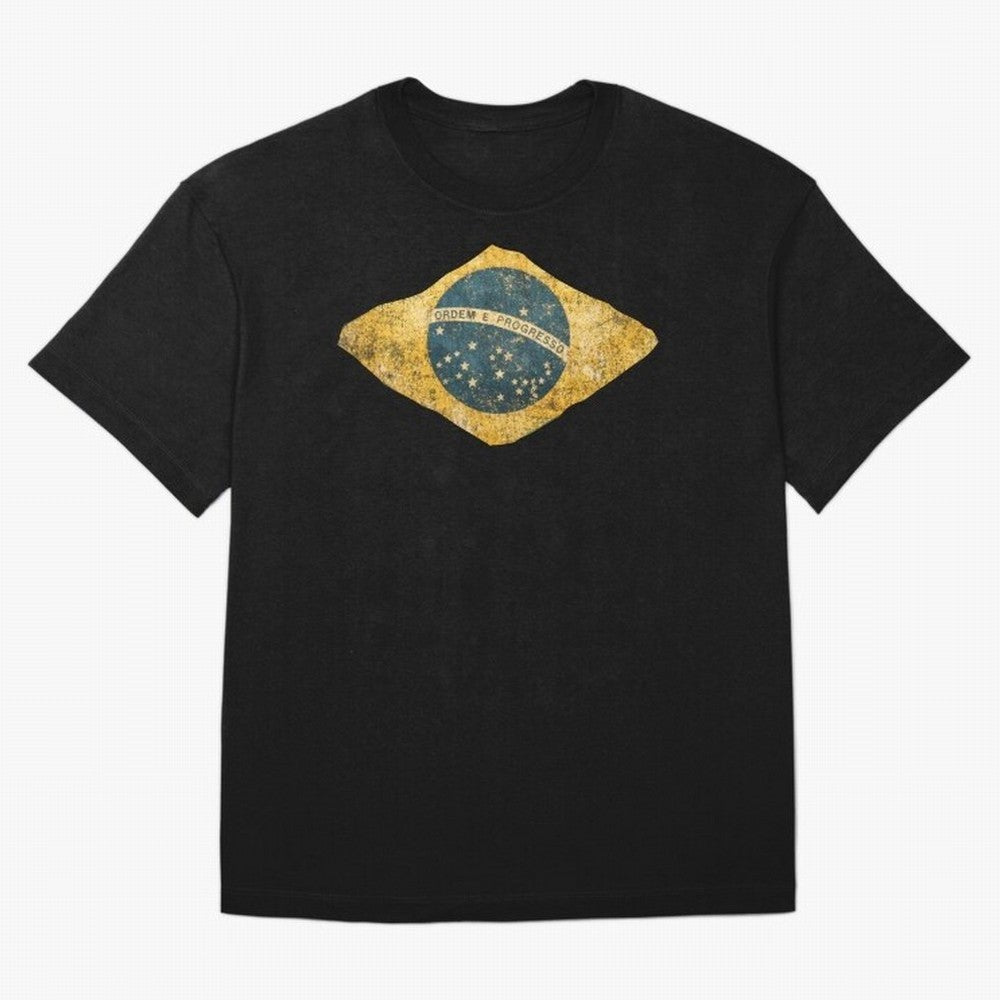 Vintage Brazil Flag Soccer Fan Design T-Shirt Neymar Spain Football Jersey, Nike Fan Tee, World Cup 2026, Jordan Soccer Shirt, Adidas Match Day Top, Haaland Ghana Soccer Fans
