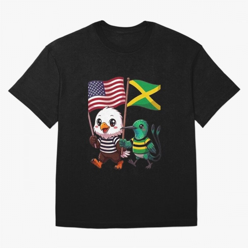The American eagle and its friend, the Jamaican hummingbird T-Shirt Feel The FIFA World Cup 2026 USA Canada Mexico Journey Fan Jersey, Adidas Match Day Tee, Argentina Supporter Shirt, Jordan Football Shirt, Messi Nike Soccer Fan Top, Haaland Japan
