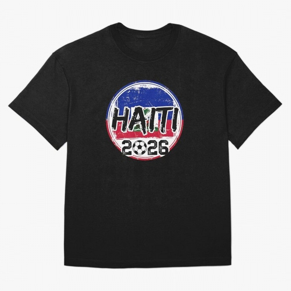 Haiti World Cup 2026 Soccer Fan Game Day T-Shirt_86605887 T-Shirt Messi Brazil Football Jersey, Adidas Soccer Tee, World Cup 2026, Nike Football Fan Shirt, Jordan Supporter Top, Cristiano Ronaldo France Trophy Race