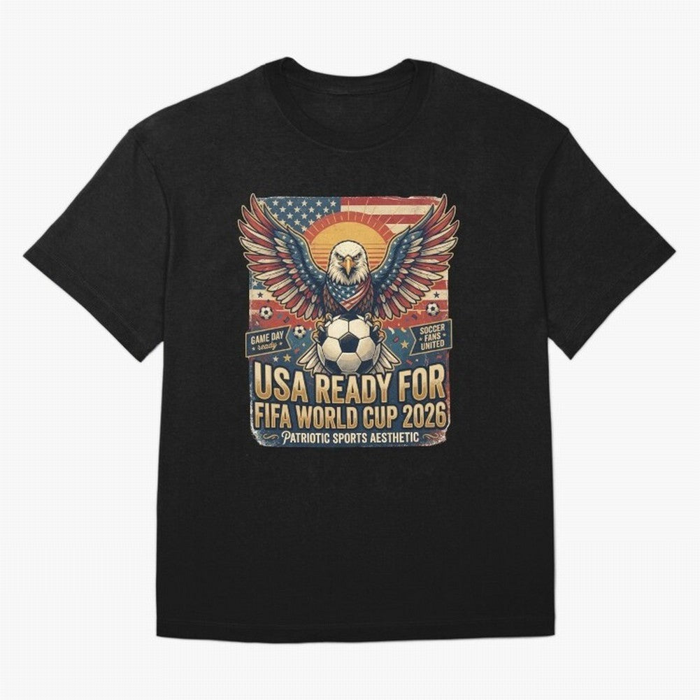 SA FIFA World Cup 2026 Soccer Pride Design For American Football Fans T-Shirt Cristiano Ronaldo Portugal Football Jersey, Nike Fan Tee, World Cup 2026, Jordan Soccer Shirt, Adidas Match Day Top, Salah Belgium Soccer Fans