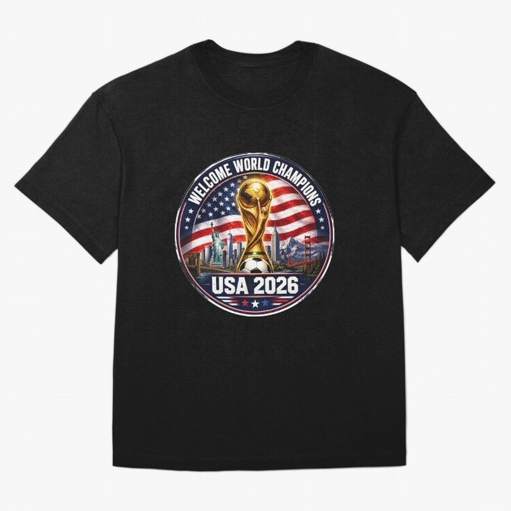 World Cup 2026 Celebration T-Shirt | USA Canada Mexico Soccer Fan Tee T-Shirt Relive Global Football Passion For FIFA World Cup 2026 Jersey, Nike Match Day Shirt, Mbappe Germany Fans, Adidas Supporter Tee, Jordan Soccer Fan Top, Vinicius Croatia