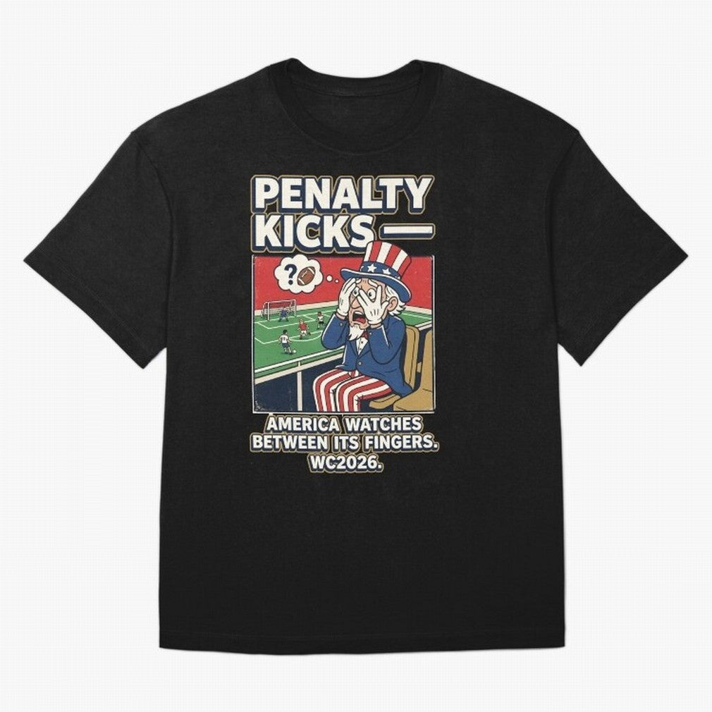 Penalty Kicks ¡ª WC2026 V2 T-Shirt Live The Energy Of The FIFA World Cup 2026 USA Canada, Adidas Soccer Jersey For Match Day, Nike Football Fan Shirt For Messi Fans, Jordan Supporter Top, Saka Uruguay Match Day