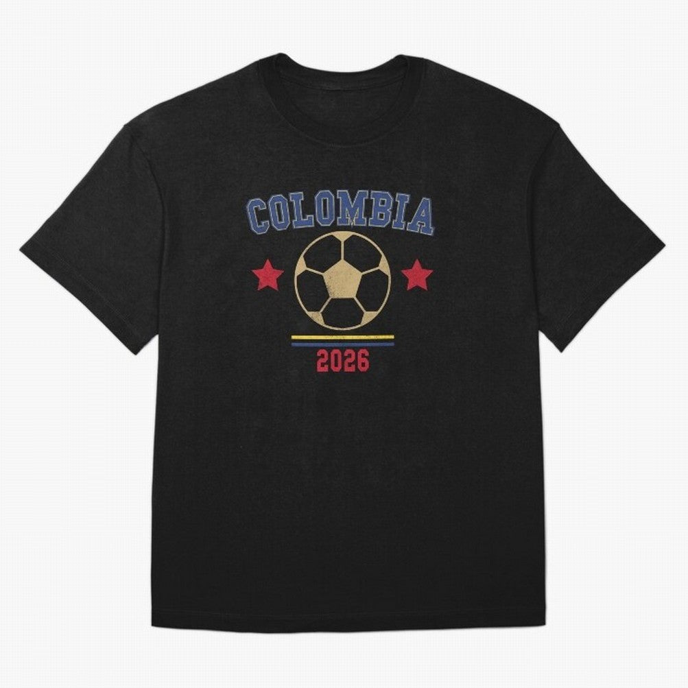 Colombia ¡ª Vintage Soccer Tee T-Shirt Support FIFA World Cup 2026 USA Canada Mexico For Fans Of, Jordan Football Jersey For Fan Club, Adidas Fan Shirt For Messi Fans, Nike Supporter Top, Haaland Argentina Knockout Round