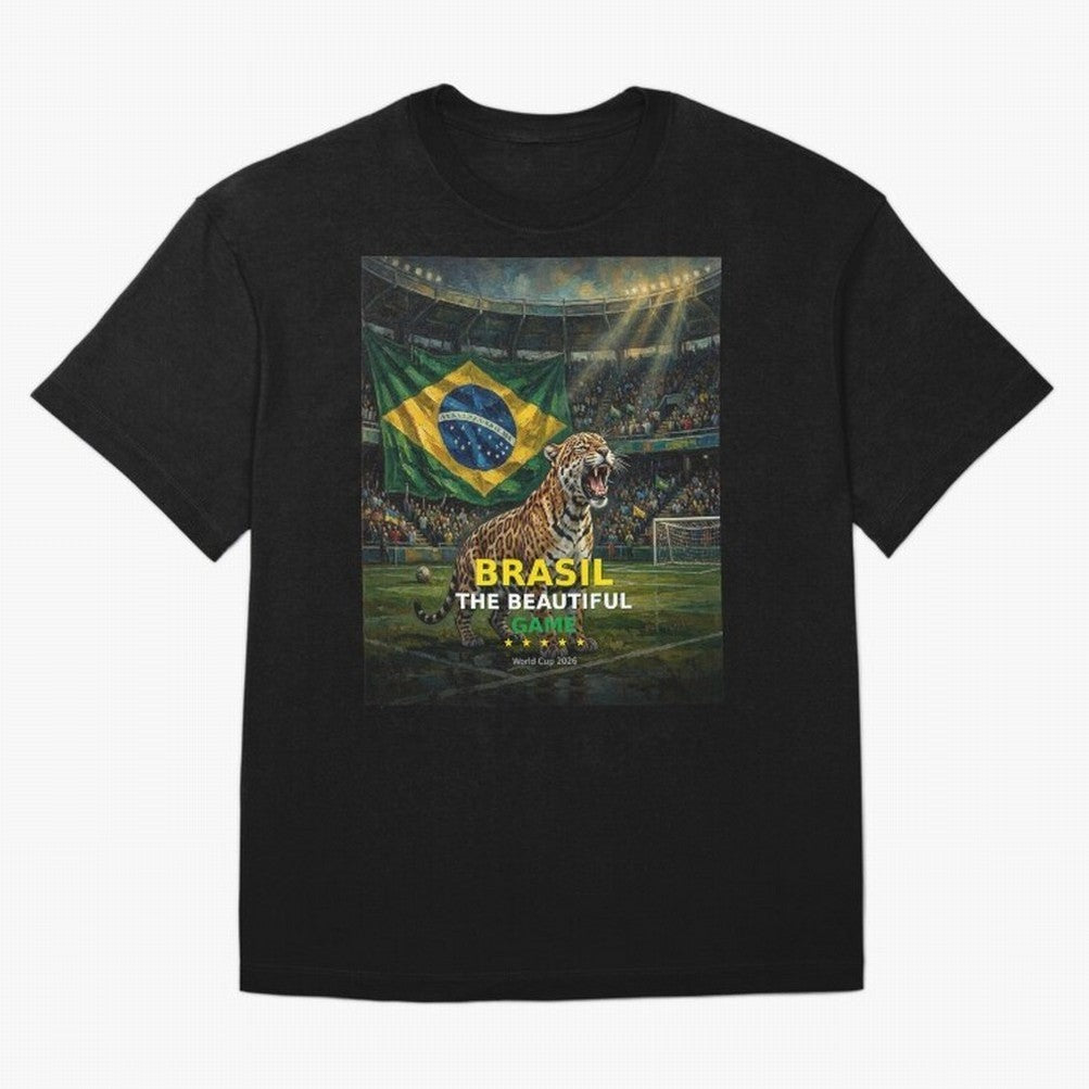 Brasil The Beautiful Game - World Cup 2026 Soccer Fan Tee T-Shirt Feel International Energy From FIFA World Cup 2026, Adidas Match Day Jersey For Match Day, Jordan Football Shirt For Neymar Fans, Nike Soccer Fan Top, De Bruyne Canada Fan Club