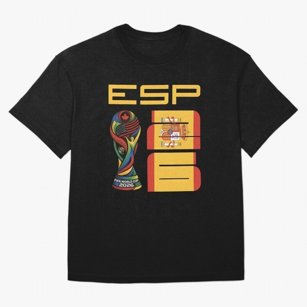 Spain Soccer World Cup 2026 Fan Art - ESP La Roja T-Shirt Remember FIFA World Cup 2026 Group Stage For Fans Of, Adidas Soccer Jersey For Group Stage, Nike Football Fan Shirt For Haaland Fans, Jordan Supporter Top, Modric Argentina Supporter Night