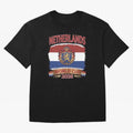 Netherlands World Cup 2026 Coat of Arms Football Design T-Shirt Represent Fans Who Live For FIFA World Cup 2026 Group, Jordan Football Jersey For Match Day, Adidas Fan Shirt For Messi Fans, Nike Supporter Top, Musiala Spain Football Fans