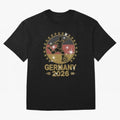 Germany Soccer World Cup 2026 Glitter Style Fan Art T-Shirt Celebrate The Road Through FIFA World Cup 2026 Group Jersey, Adidas Soccer Tee, Neymar England Fans, Nike Football Fan Shirt, Jordan Supporter Top, Kane England Match Day