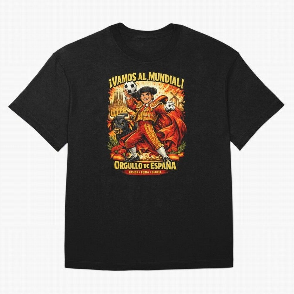 Spain World Cup 2026 Matador Fan Shirt T-Shirt Show Your Stadium Side During The FIFA World Cup 2026 USA Jersey, Adidas Football Tee, Messi Spain Fans, Nike Soccer Shirt, Jordan Match Day Top, Kane Paraguay Watch Party