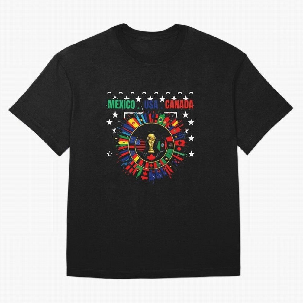 Multinational Nations Flags Badge T-Shirt Honor The Football Icons Of FIFA World Cup 2026 Centered Fan Jersey, Adidas Match Day Tee, Portugal Supporter Shirt, Jordan Football Shirt, CR7 Nike Soccer Fan Top, Salah Sweden Knockout Round