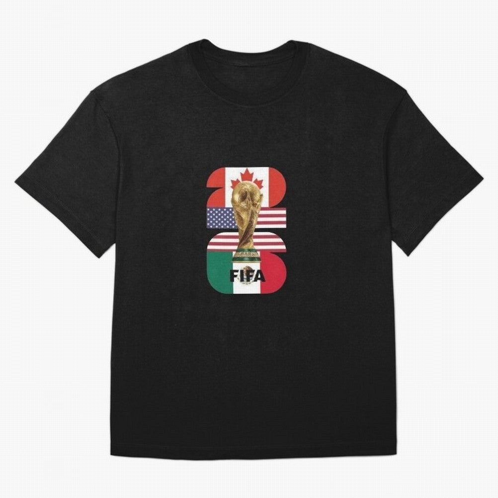 Three Nations Host Trophy Vertical T-Shirt Showcase FIFA World Cup 2026 Centered On Cristiano Jersey, Nike Fan Tee, Cristiano Ronaldo Argentina Fans, Jordan Soccer Shirt, Adidas Match Day Top, Foden Croatia Soccer Fans