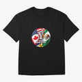 Host Trio Flags Circular Emblem T-Shirt Bring Stadium Energy To FIFA World Cup 2026 Group Stage Fan Jersey, Jordan Football Tee, Argentina Supporter Shirt, Adidas Fan Shirt, Cristiano Ronaldo Nike Supporter Top, Griezmann Sweden Fan Club