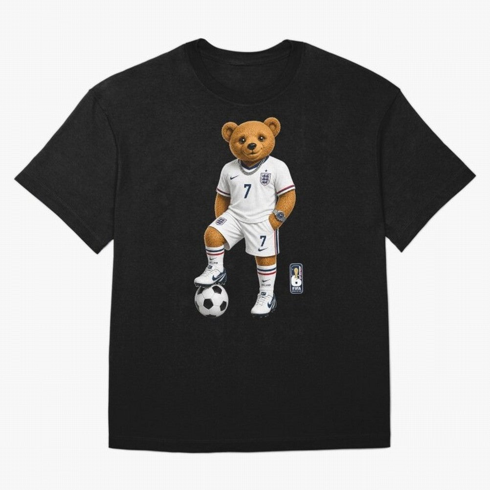 England Soccer Bear World Cup Teddy Bear T-Shirt Follow The Final Road Of The FIFA World Cup 2026 Group Jersey, Nike Match Day Shirt, Neymar Brazil Fans, Adidas Supporter Tee, Jordan Soccer Fan Top, Bellingham England Match Day