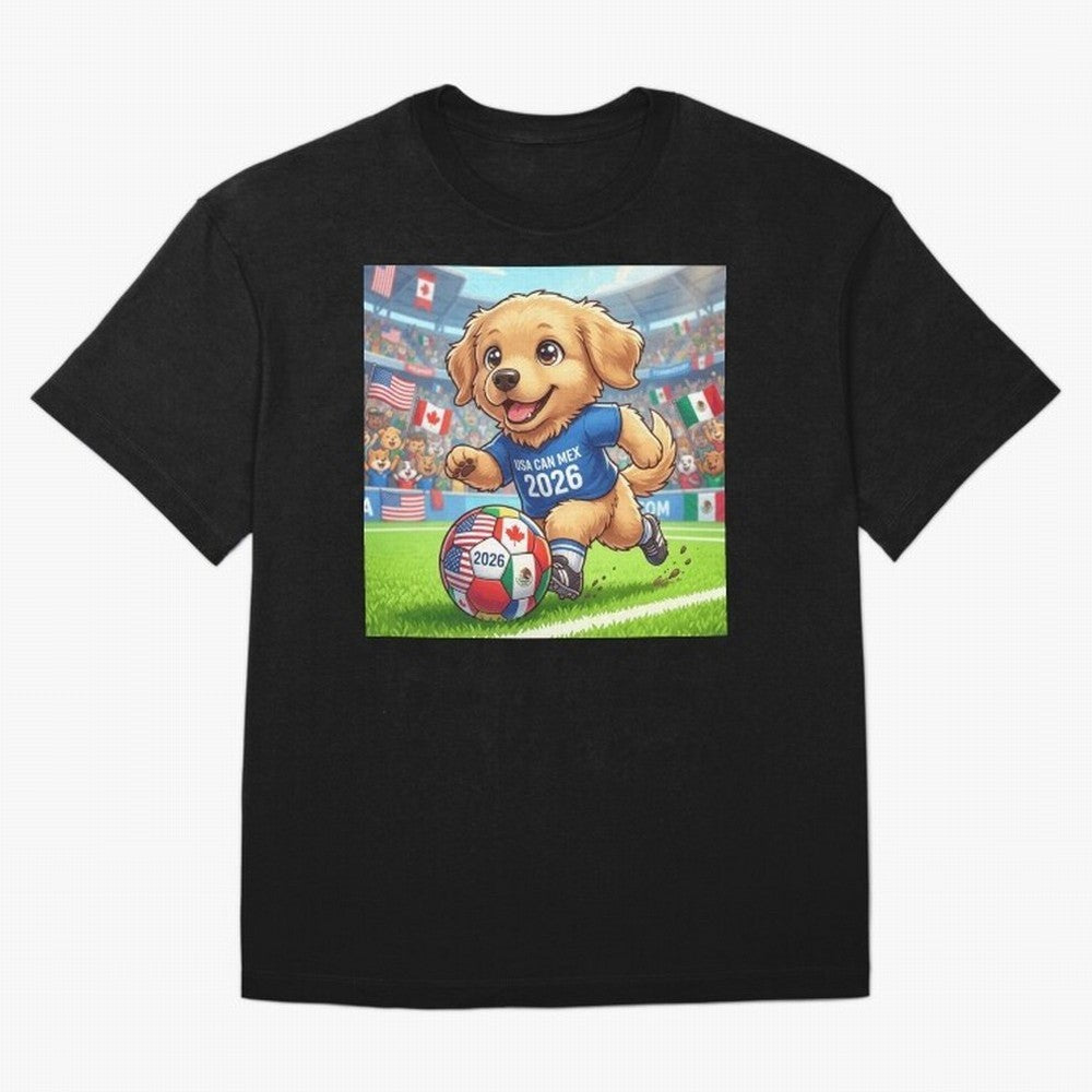 Golden Retriever Soccer Champ - World Cup 2026 Spirit T-Shirt Fuel FIFA World Cup 2026 Group Stage For Fans Of CR7 And, Jordan Supporter Jersey For Group Stage, Nike World Cup Shirt For Messi Fans, Adidas Football Fan Top, De Bruyne Spain Final Match