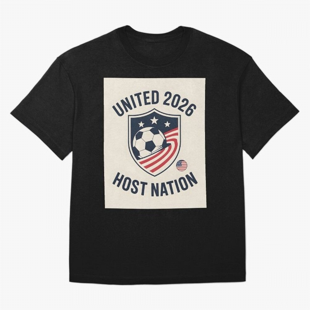 United 2026 USA World Cup Host Nation Soccer Crest T-Shirt T-Shirt Bring A Champion Mindset To FIFA World Cup 2026 USA Fan Jersey, Adidas Soccer Tee, Spain Supporter Shirt, Nike Football Fan Shirt, Cristiano Ronaldo Jordan Supporter Top, Vinicius