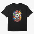 2026 World Cup Soccer Flags Graphic T-Shirt France Messi World Cup 2026 Jersey, Jordan Supporter Tee, Match Day, Nike World Cup Shirt, Adidas Football Fan Top, Cristiano Ronaldo Sweden Goal Celebration