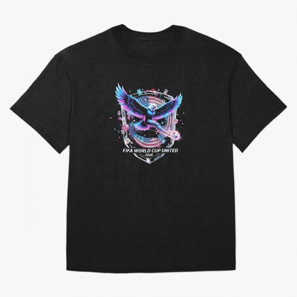 FIFA World Cup 2026 United Eagle Soccer Art T-Shirt_86867742 T-Shirt Neymar Argentina Football Jersey, Nike Match Day Shirt, World Cup 2026, Adidas Supporter Tee, Jordan Soccer Fan Top, Messi USA Match Day