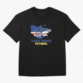 Cabo Verde Soccer Blue Shark Design T-Shirt Argentina Cristiano Ronaldo World Cup 2026 Jersey, Nike Fan Tee, Match Day, Jordan Soccer Shirt, Adidas Match Day Top, De Bruyne Switzerland Final Match