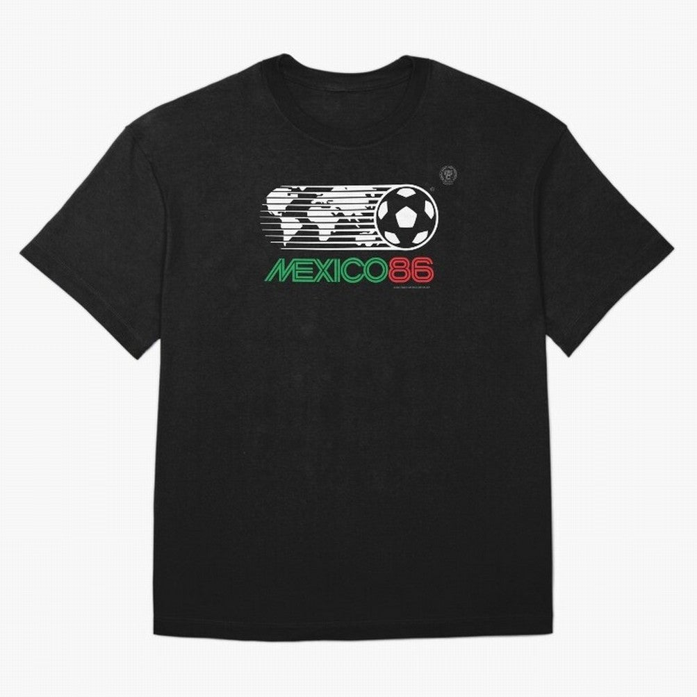 Mexico 86 Logo Tribute ¨C Retro Soccer World Cup Inspired Graphic | Vintage Mexican Football Art | Ruben Santiago Creative T-Shirt Relive FIFA World Cup 2026 Spirit, Capturing England And Jersey, Nike Football Tee, Neymar England Fans, Adidas